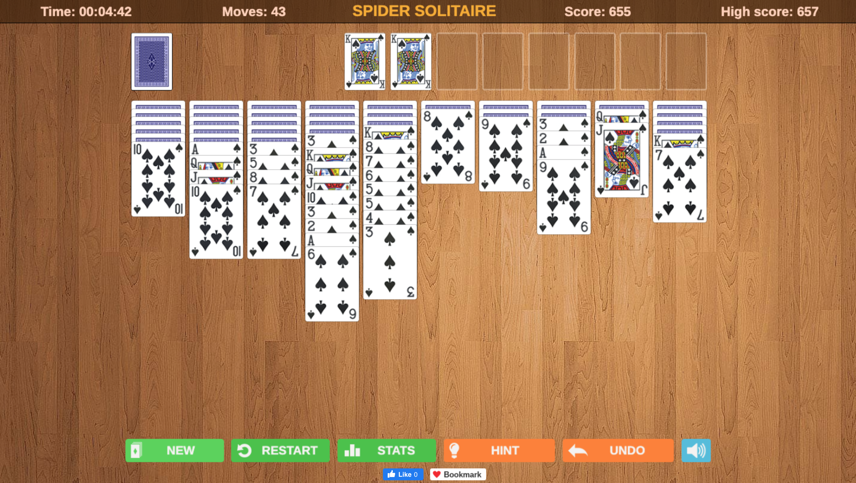 Building a complete Spider Solitaire sequence