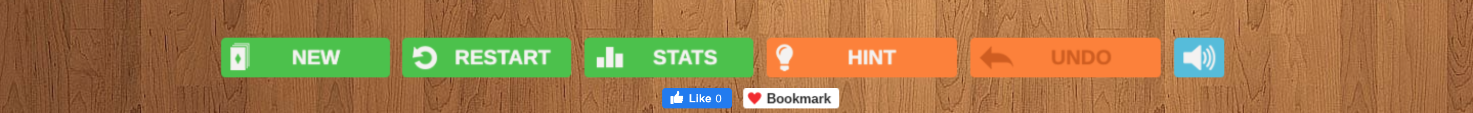 Spider Solitaire game controls and options
